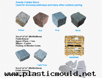 Granite Cube and Pave Stone