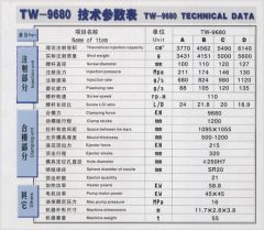 plastic machine tw9680