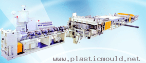 PC/PP/PE/PVC Hollow Cross Section Production line