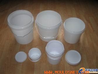 Injection paint bucket mould