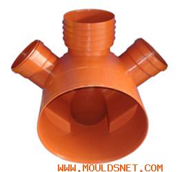 5 joints pipe of injection molding