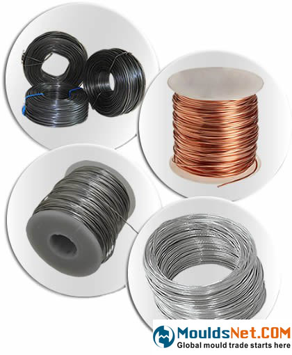 There are four different products of steel wire: annealed, copper, aluminum and galvanized wire.